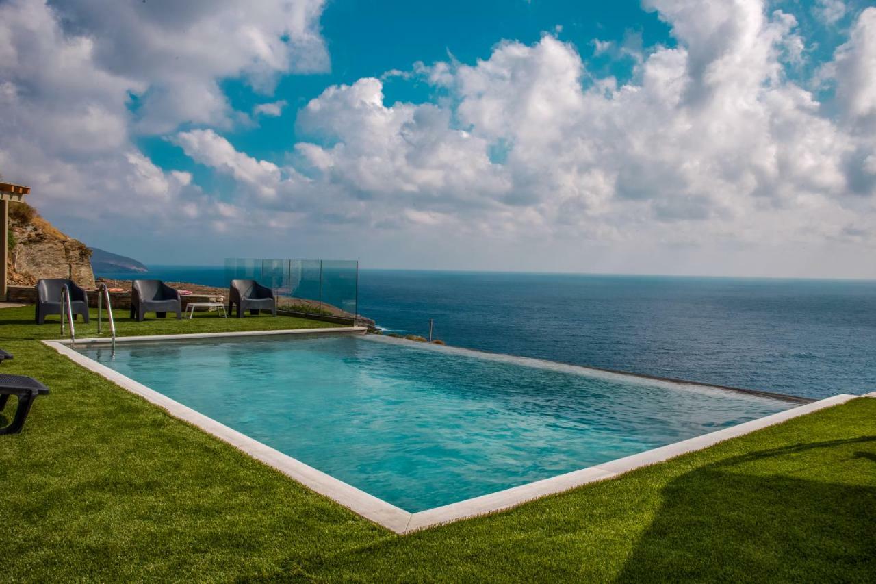 Anastasis Luxury Villa Andros With Heated Pool Sineti Exterior foto