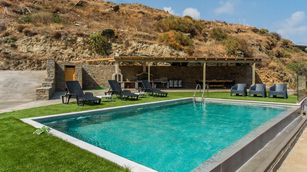 Anastasis Luxury Villa Andros With Heated Pool Sineti Exterior foto
