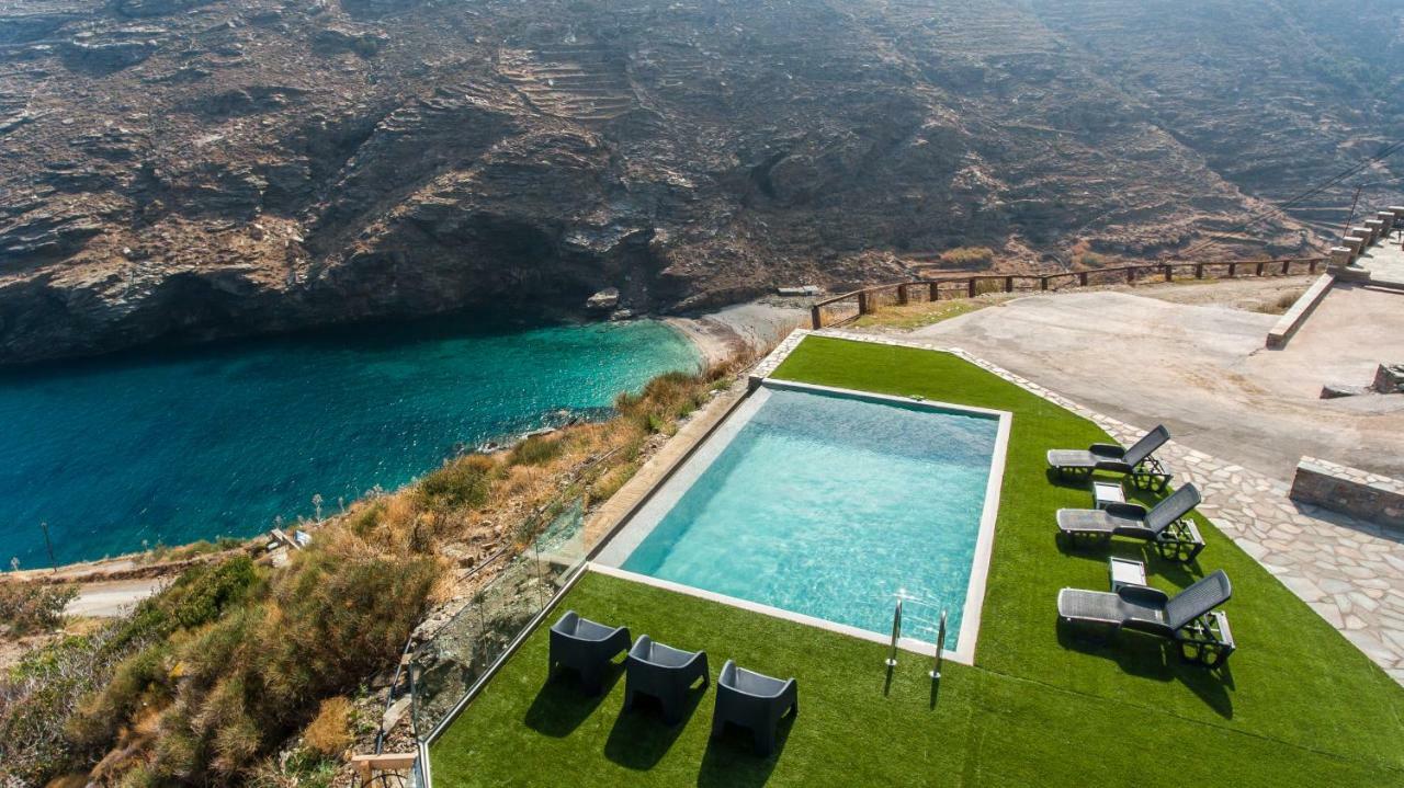 Anastasis Luxury Villa Andros With Heated Pool Sineti Exterior foto